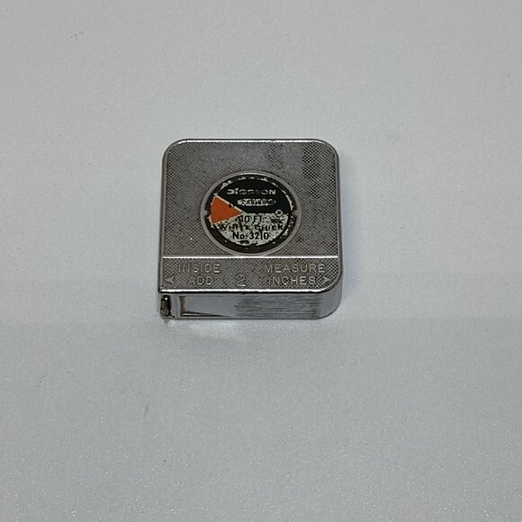 Disston Carlson White Chief 10 Ft Tape No. 3210 Retractable USA VTG Collectible - Picture 1 of 8